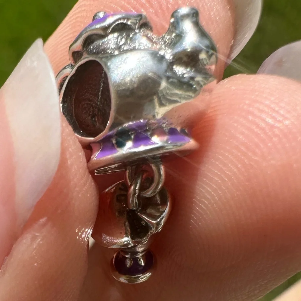 NWOT Pandora x Disney Beauty & the Beast Mr Potts & Chip Dangle Charm 799015C01_7